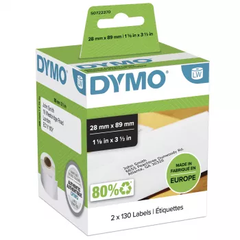 Etiquetas de endereço DYMO Standard S0722370 28x89mm