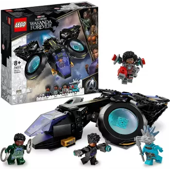 LEGO Marvel Conjunto 76211 Nave de Shuri — conjunto de jogo de construção com minifiguras