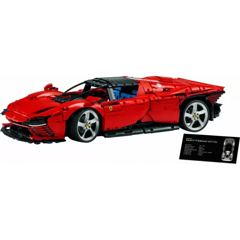 LEGO Technic Conjunto Ferrari Daytona SP3 à escala 1:8, 3 778 peças, vermelho, 6,99 kg