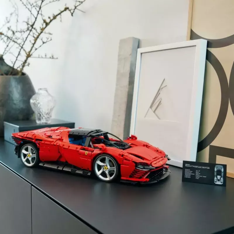 LEGO Technic Conjunto Ferrari Daytona SP3 à escala 1:8, 3 778 peças, vermelho, 6,99 kg