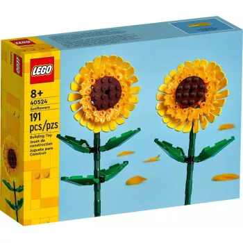 LEGO Botanical Collection 40524 Girassóis lendários Conjunto de construção – 191 peças, modelo de exposição 250 mm de altura