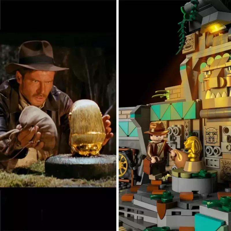 LEGO Indiana Jones Conjunto de construção Templo do Ídolo Dourado 77015 Kit de aventura
