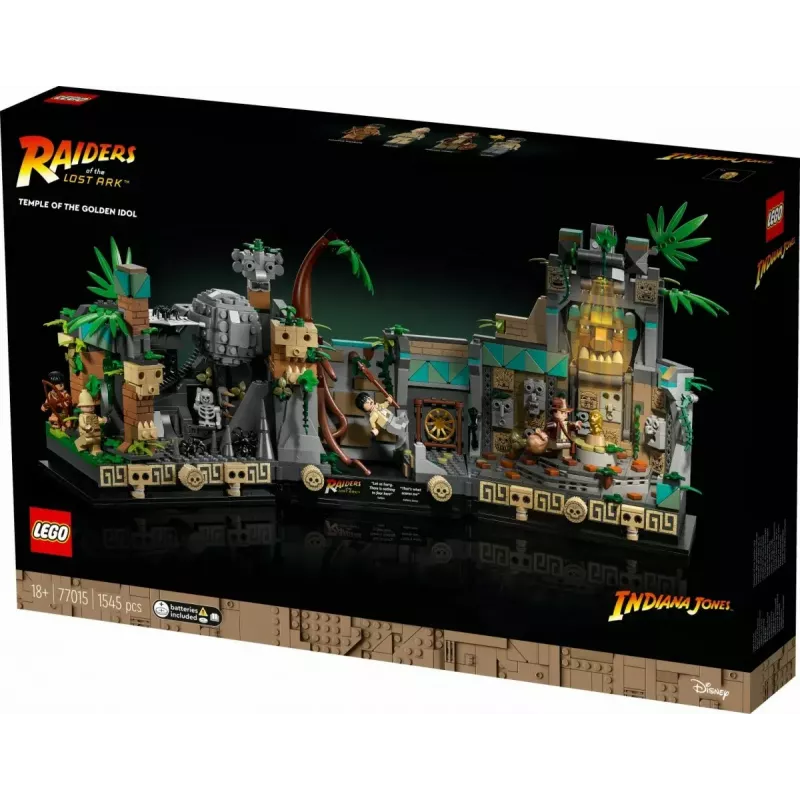 LEGO Indiana Jones Conjunto de construção Templo do Ídolo Dourado 77015 Kit de aventura
