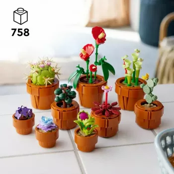 LEGO Icons Conjunto Mini Plantas 10329 — 9 pequenos modelos de plantas de construção, 758 peças, a partir de 18 anos