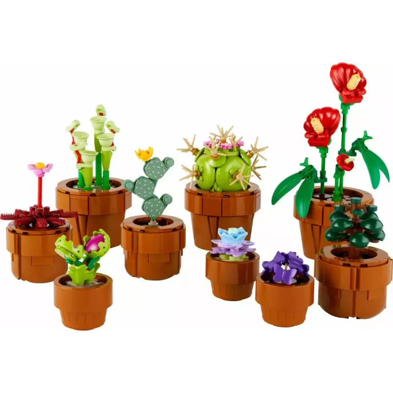 LEGO Icons Conjunto Mini Plantas 10329 — 9 pequenos modelos de plantas de construção, 758 peças, a partir de 18 anos