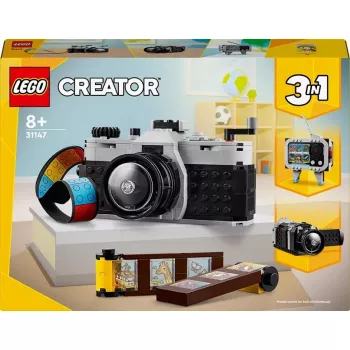 31147 Creator 3-em-1 Máquina fotográfica retro, brinquedo de construção