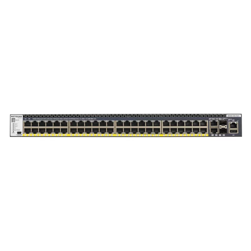 NETGEAR M4300-52G-PoE+ 1000W PSU Gerido L2/L3/L4 Gigabit Ethernet (10/100/1000) Power over Ethernet (PoE) 1U preto