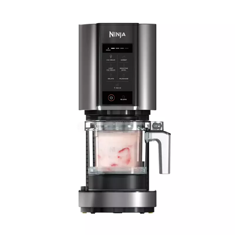 Máquina de gelados tradicional Ninja NC300EU 1,4 L, 800 W, preto/prateado, 3 recipientes