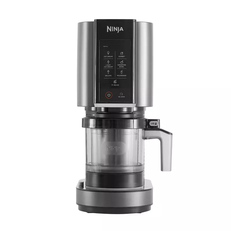 Máquina de gelados tradicional Ninja NC300EU 1,4 L, 800 W, preto/prateado, 3 recipientes