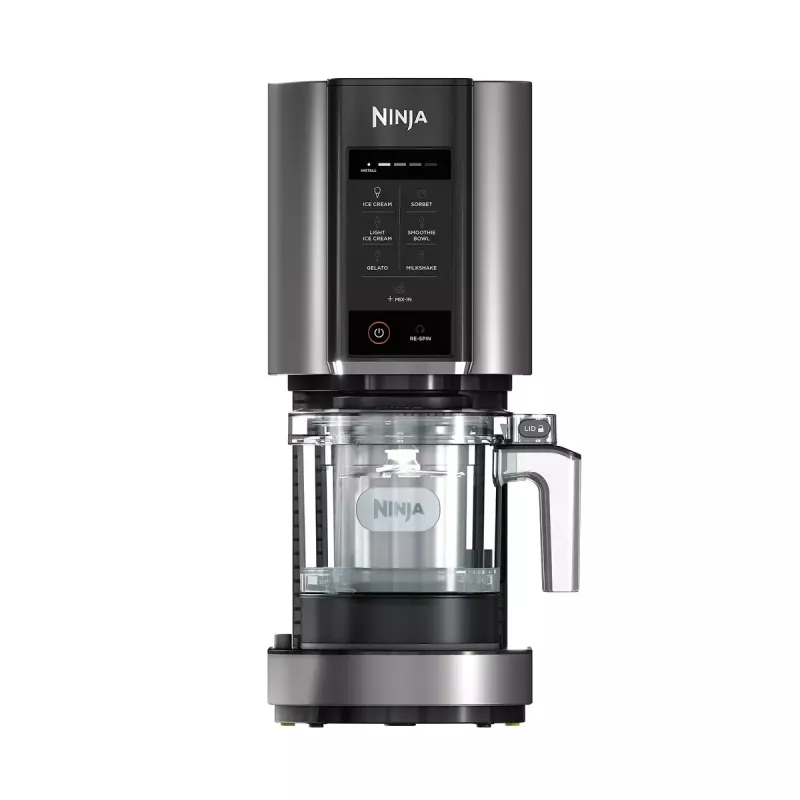 Máquina de gelados tradicional Ninja NC300EU 1,4 L, 800 W, preto/prateado, 3 recipientes