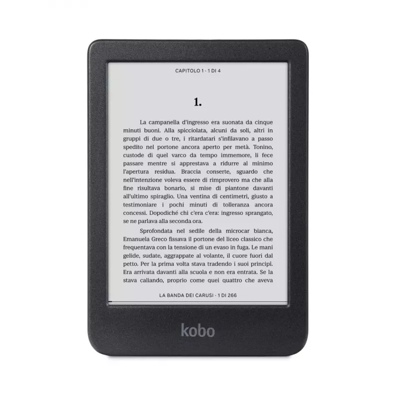 E-reader Kobo Clara BW – 6 polegadas E Ink Carta, 16 GB, Wi-Fi, Bluetooth, à prova de água, USB-C
