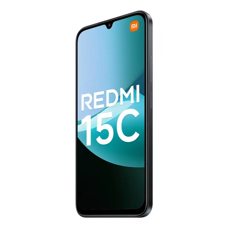 Smartphone Xiaomi Redmi 15C 6,9 polegadas 4 GB RAM 256 GB armazenamento, MediaTek Helio G81-Ultra, câmara dupla de 50 MP, 6000 mAh, IP64, preto