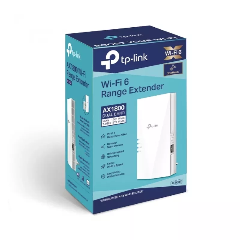 Emissor e recetor de rede TP-Link AX1800 Wi-Fi 6
