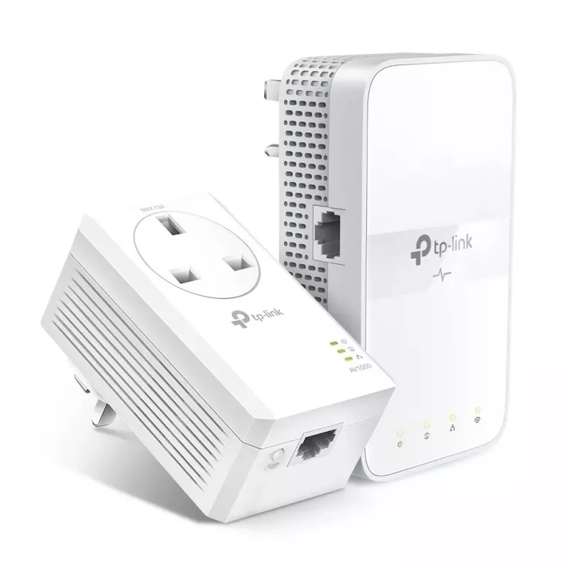 Adaptador de rede PowerLine TP-Link TL-WPA7617 KIT 1200 Mbit/s Ethernet LAN Wi-Fi branco 2 unid.