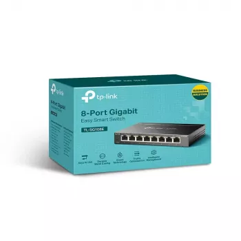 Switch gerido TP-Link TL-SG108E 8 portas Gigabit Easy Smart Switch