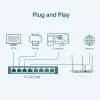 Switch gerido TP-Link TL-SG108E 8 portas Gigabit Easy Smart Switch