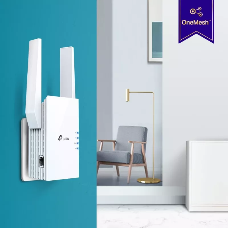 Repetidor de rede TP-Link AX1800 WiFi 6 Extender RE605X