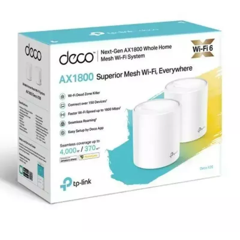 Sistema TP-Link AX1800 Whole Home Mesh Wi-Fi 6, pack de 2