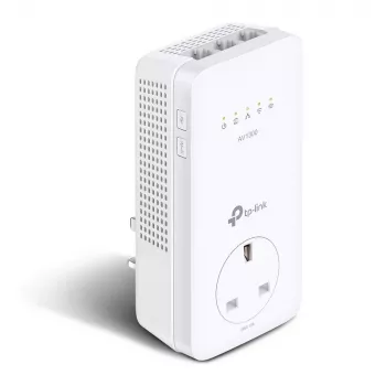 Adaptador de rede PowerLine TP-Link TL-WPA8631P 300 Mbit/s Ethernet LAN Wi-Fi branco 1 unid.