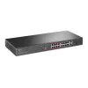 Switch PoE TP-Link 16 portas 10/100 Mbps + 2 portas Gigabit para rack com 16 portas PoE+