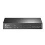 Switch de secretária TP-Link 9 portas 10/100Mbps com 8 portas PoE+