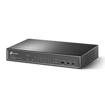 Switch de secretária TP-Link 9 portas 10/100Mbps com 8 portas PoE+