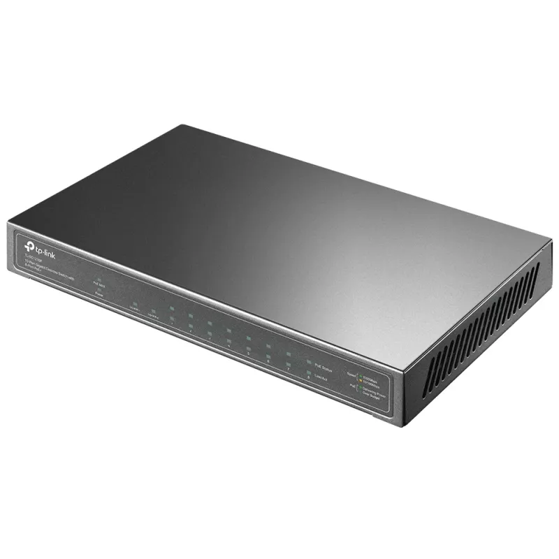 Switch de rede TP-Link TL-SG1210P não gerido Gigabit Ethernet (10/100/1000) Power over Ethernet (PoE) cinzento