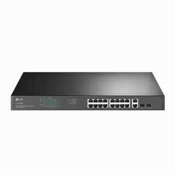 Switch TP-Link 18 portas Gigabit para rack com 16 PoE+, não gerido, Gigabit Ethernet (10/100/1000), duplex integral, Power over Ethernet (PoE), montagem em rack, 1U