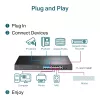 Switch TP-Link 18 portas Gigabit para rack com 16 PoE+, não gerido, Gigabit Ethernet (10/100/1000), duplex integral, Power over Ethernet (PoE), montagem em rack, 1U