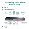 Switch gerido TP-Link TL-SG1428PE 28 portas Gigabit com 24 portas PoE+