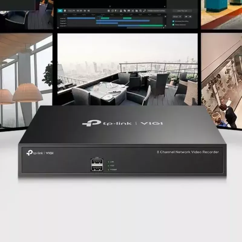 Gravador de vídeo em rede TP-LINK VIGI 8 canais