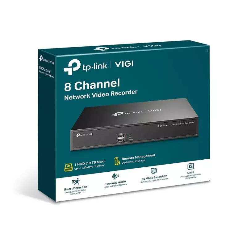 Gravador de vídeo em rede TP-LINK VIGI 8 canais