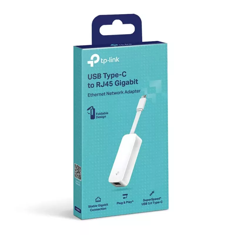 Adaptador de rede TP-Link USB Type-C para RJ45 Gigabit Ethernet