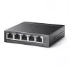 Switch PoE de secretária TP-Link 5 portas 10/100Mbps com 4 portas, não gerido, Fast Ethernet (10/100), duplex integral, Power over Ethernet (PoE)