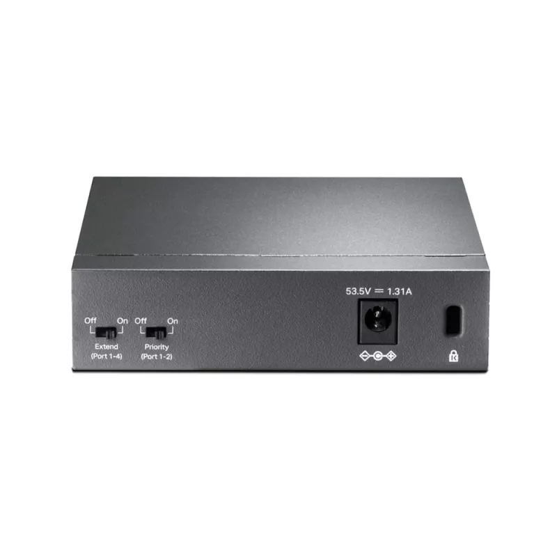 Switch PoE de secretária TP-Link 5 portas 10/100Mbps com 4 portas, não gerido, Fast Ethernet (10/100), duplex integral, Power over Ethernet (PoE)