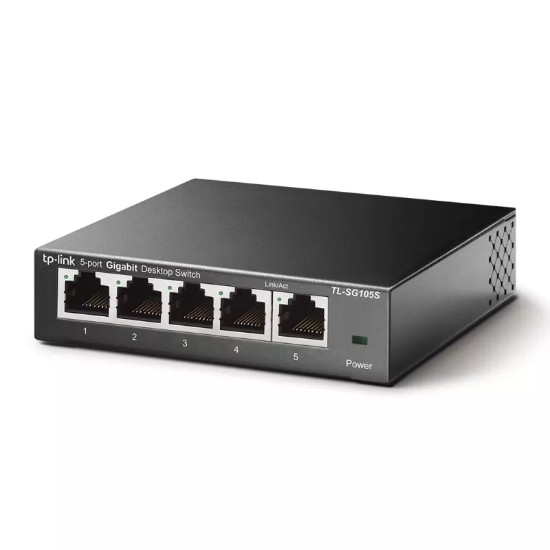 Switch não gerido TP-Link TL-SG105S 5 portas 10/100/1000Mbps