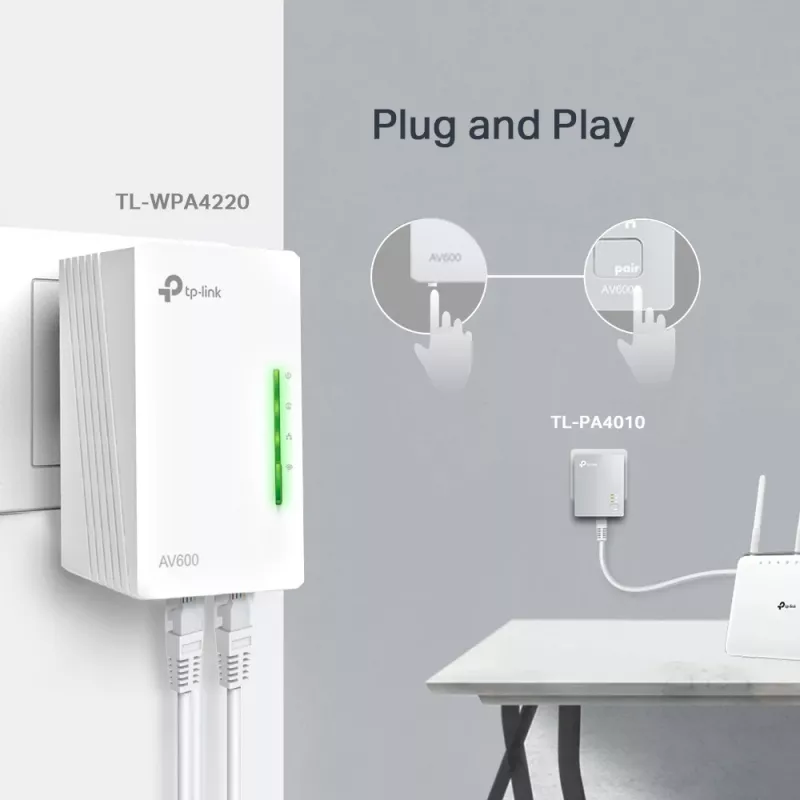 TP-Link AV600 600 Mbit/s Ethernet LAN Wi-Fi branco 1 unid.