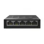 Switch de rede de secretária TP-Link 5 portas 10/100/1000Mbps, não gerido, Gigabit Ethernet (10/100/1000), para montagem na parede