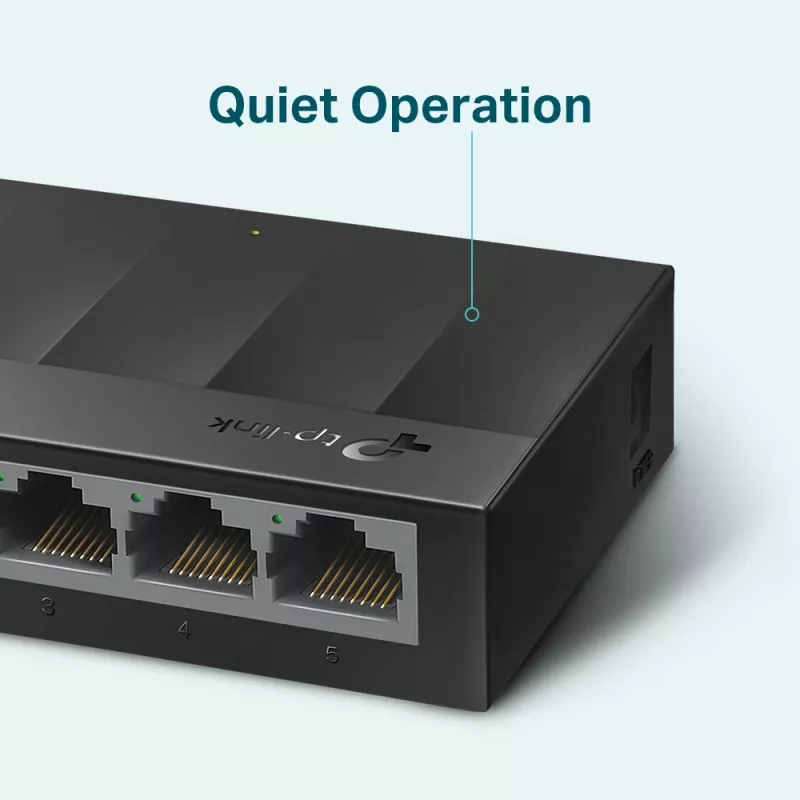 Switch de rede de secretária TP-Link 5 portas 10/100/1000Mbps, não gerido, Gigabit Ethernet (10/100/1000), para montagem na parede