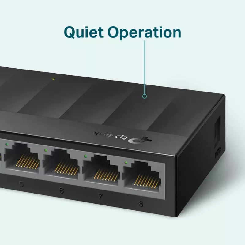 Switch de rede de secretária TP-Link 8 portas 10/100/1000Mbps, não gerido, Gigabit Ethernet (10/100/1000), para montagem na parede