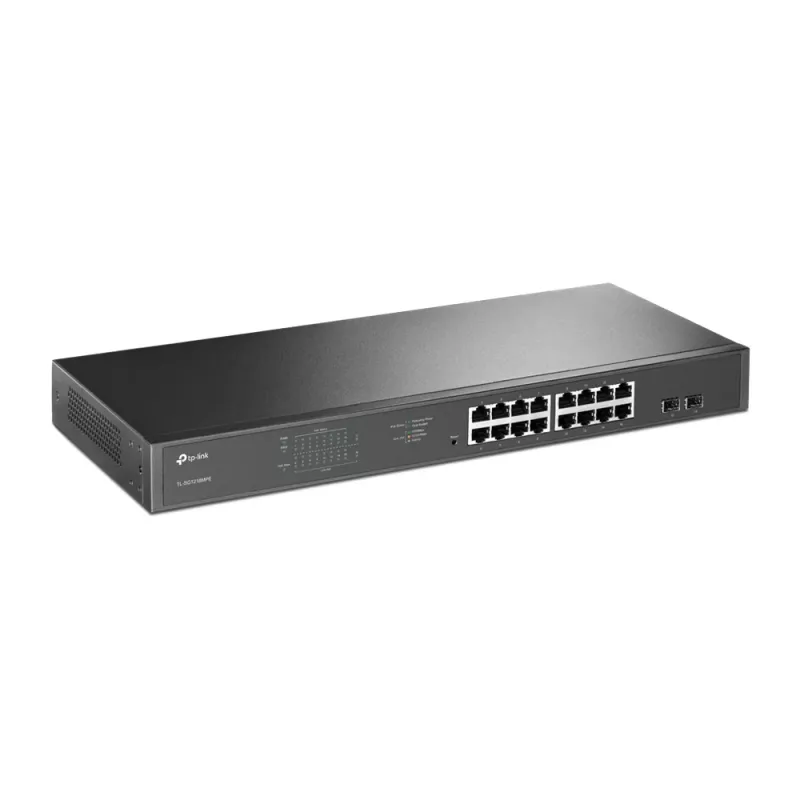 Switch TP-Link JetStream 16 portas Gigabit Easy Smart PoE/PoE+
