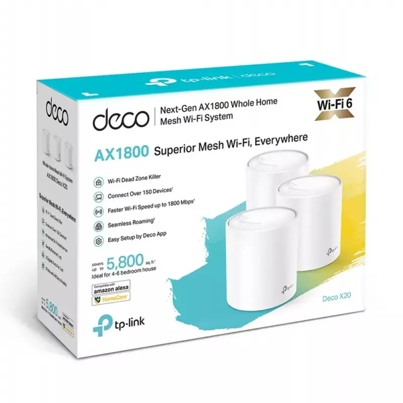 Sistema TP-Link AX1800 Whole Home Mesh Wi-Fi 6, pack de 3