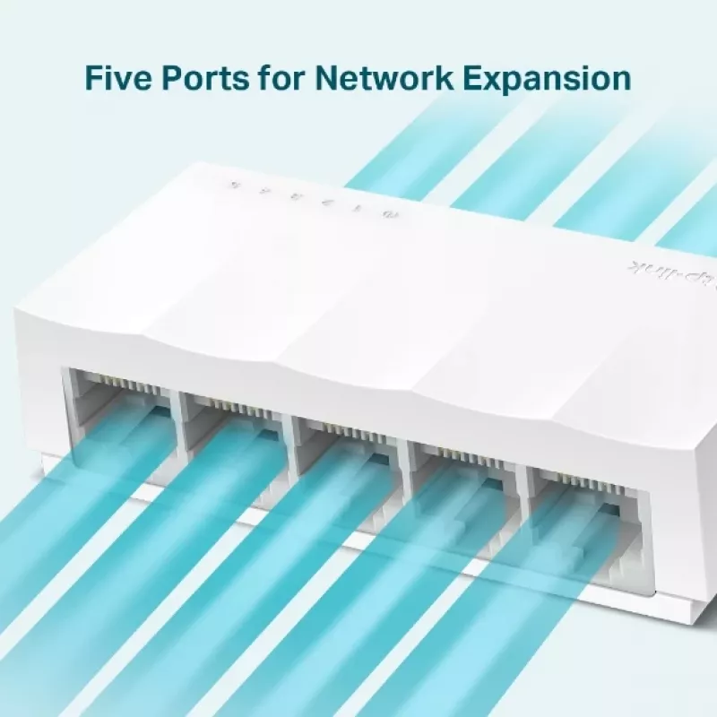 Switch de rede TP-Link LS1005 não gerido Fast Ethernet branco