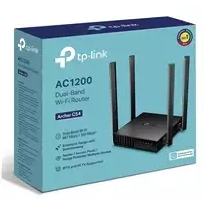 Router Wi-Fi TP-Link Archer C54 Fast Ethernet Dual-Band (2,4 GHz / 5 GHz) preto