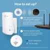 Amplificador de rede TP-Link RE190 Repetidor de rede branco