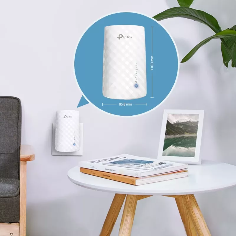 Amplificador de rede TP-Link RE190 Repetidor de rede branco