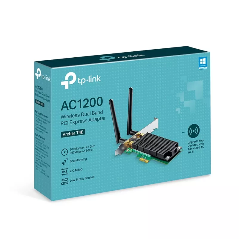 Adaptador Wi-Fi PCI Express TP-Link AC1200 Wireless Dual Band