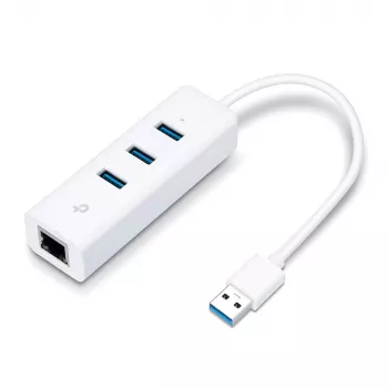 Dock/Replicador de portas para portátil TP-Link UE330 com fios USB 3.2 Gen 1 (3.1 Gen 1) Type-A branco