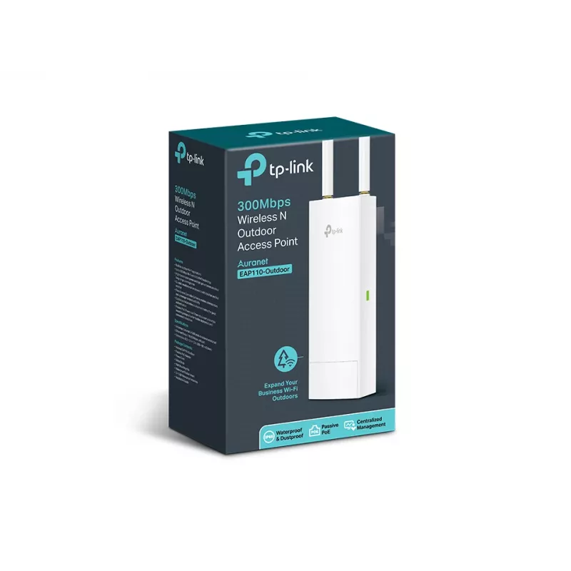 Ponto de acesso sem fios TP-Link EAP110-Outdoor 2,4GHz Wi-Fi N