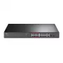 Switch PoE não gerido TP-Link 16 portas 10/100Mbps + 2 portas Gigabit